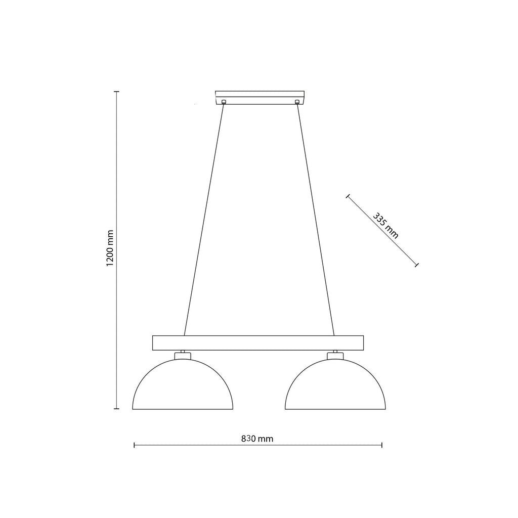 OSLO White Scandinavian Pendant Light for Kitchen Island & Dining