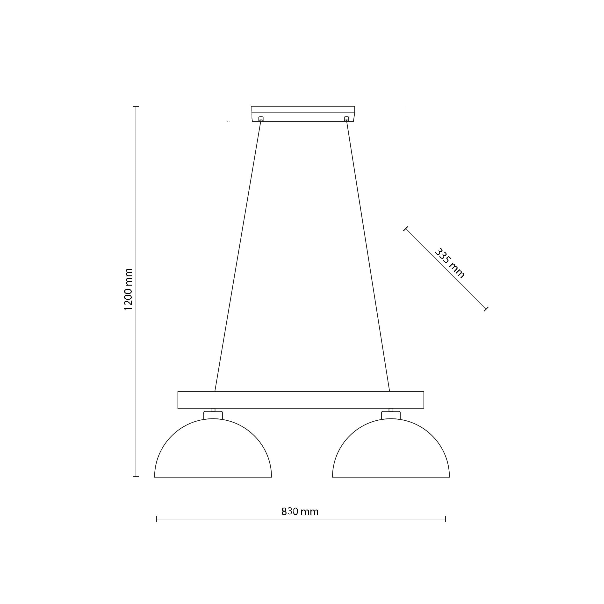 OSLO White Scandinavian Pendant Light for Kitchen Island & Dining