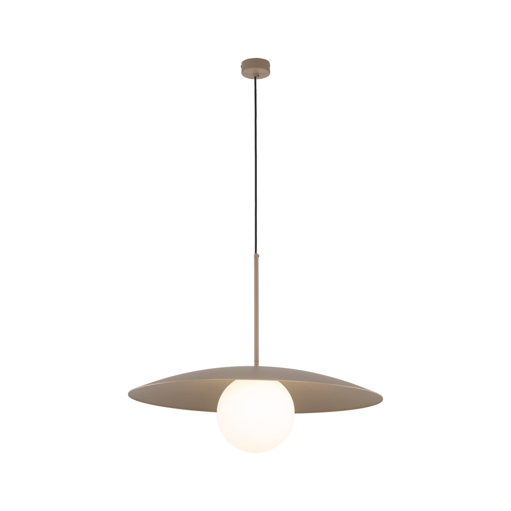 SLATE Mid-Century Modern Wide Dome Pendant Light for Kitchen Island & Dining Table