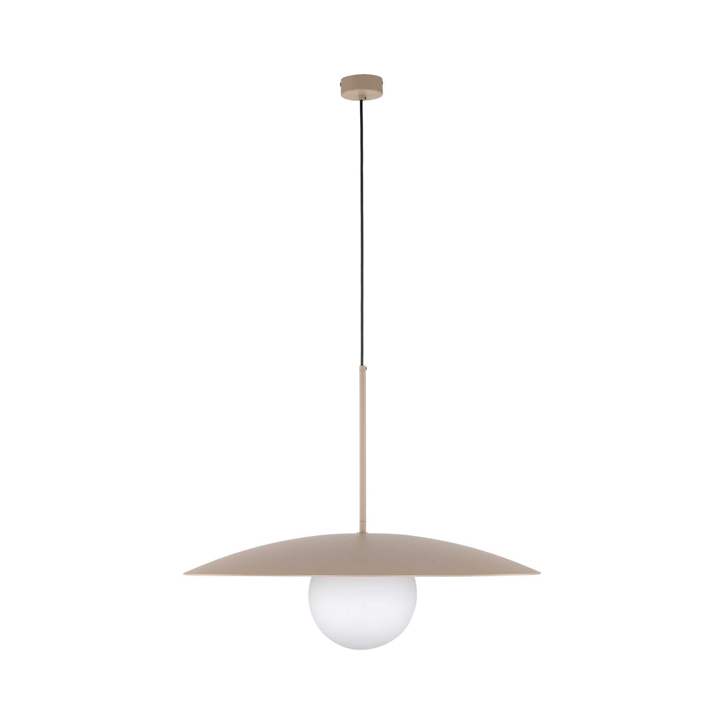SLATE Mid-Century Modern Wide Dome Pendant Light for Kitchen Island & Dining Table