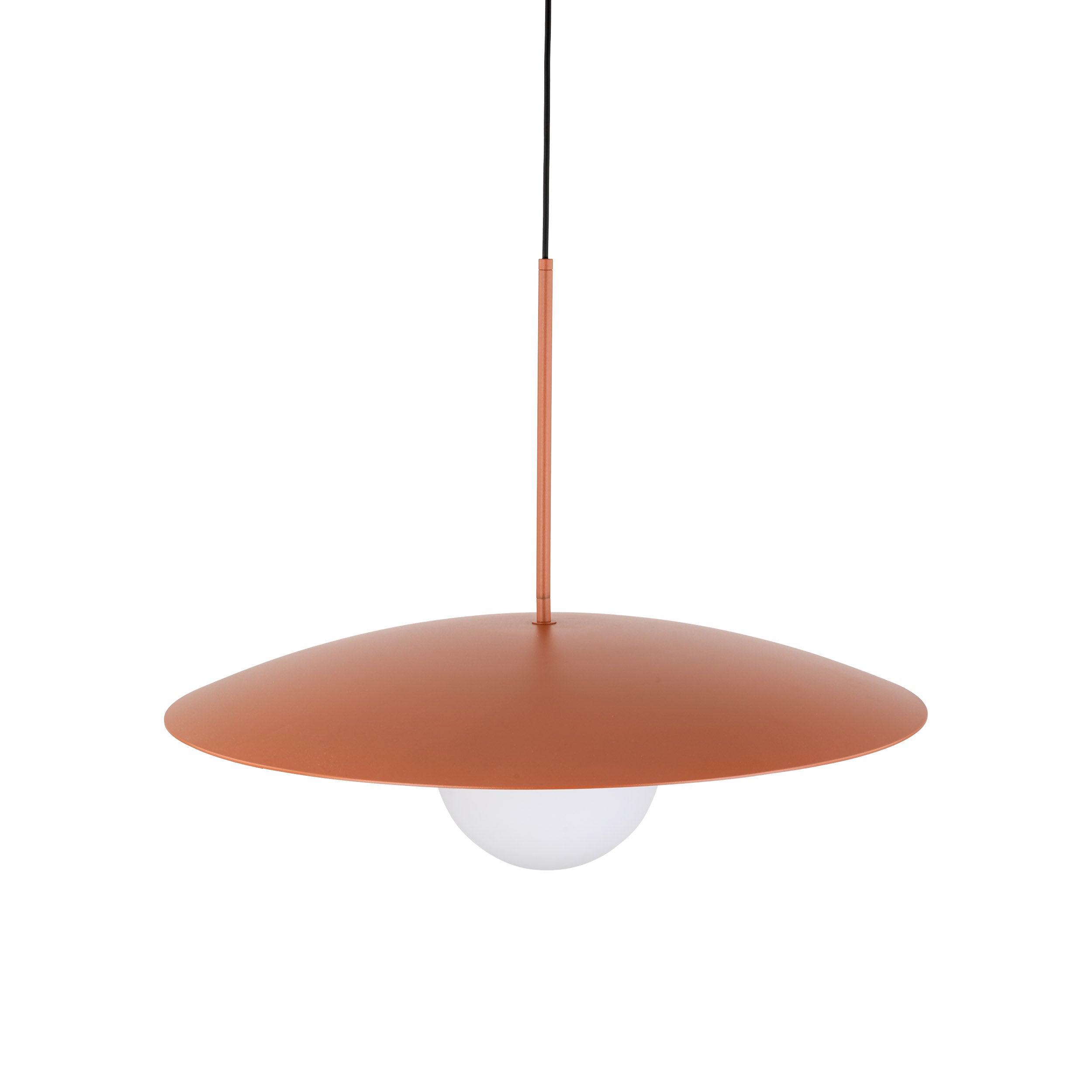 SLATE Mid-Century Modern Wide Dome Pendant Light for Kitchen Island & Dining Table