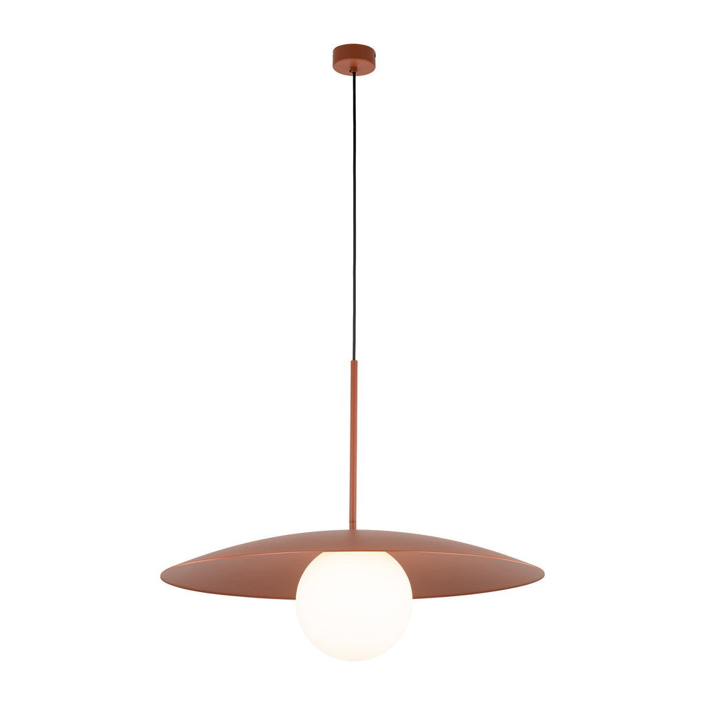 SLATE Mid-Century Modern Wide Dome Pendant Light for Kitchen Island & Dining Table