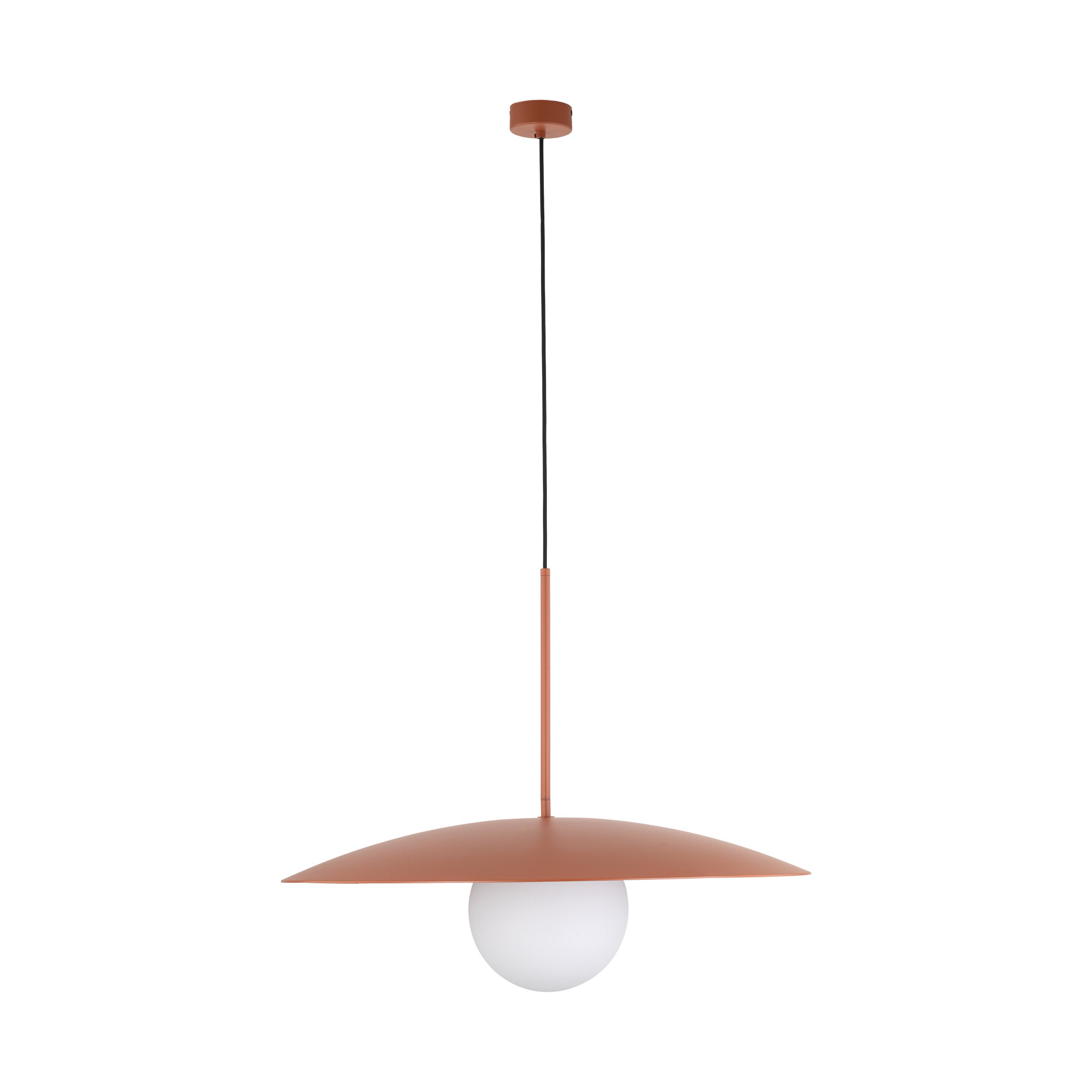 SLATE Mid-Century Modern Wide Dome Pendant Light for Kitchen Island & Dining Table