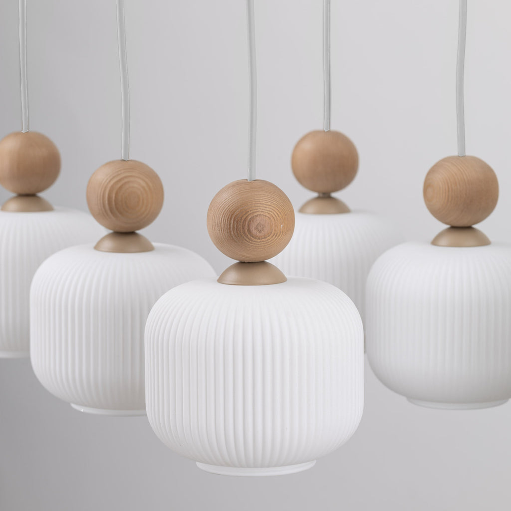 Ballo 6-Light Scandinavian Pendant Light for Dining Table & Kitchen Island