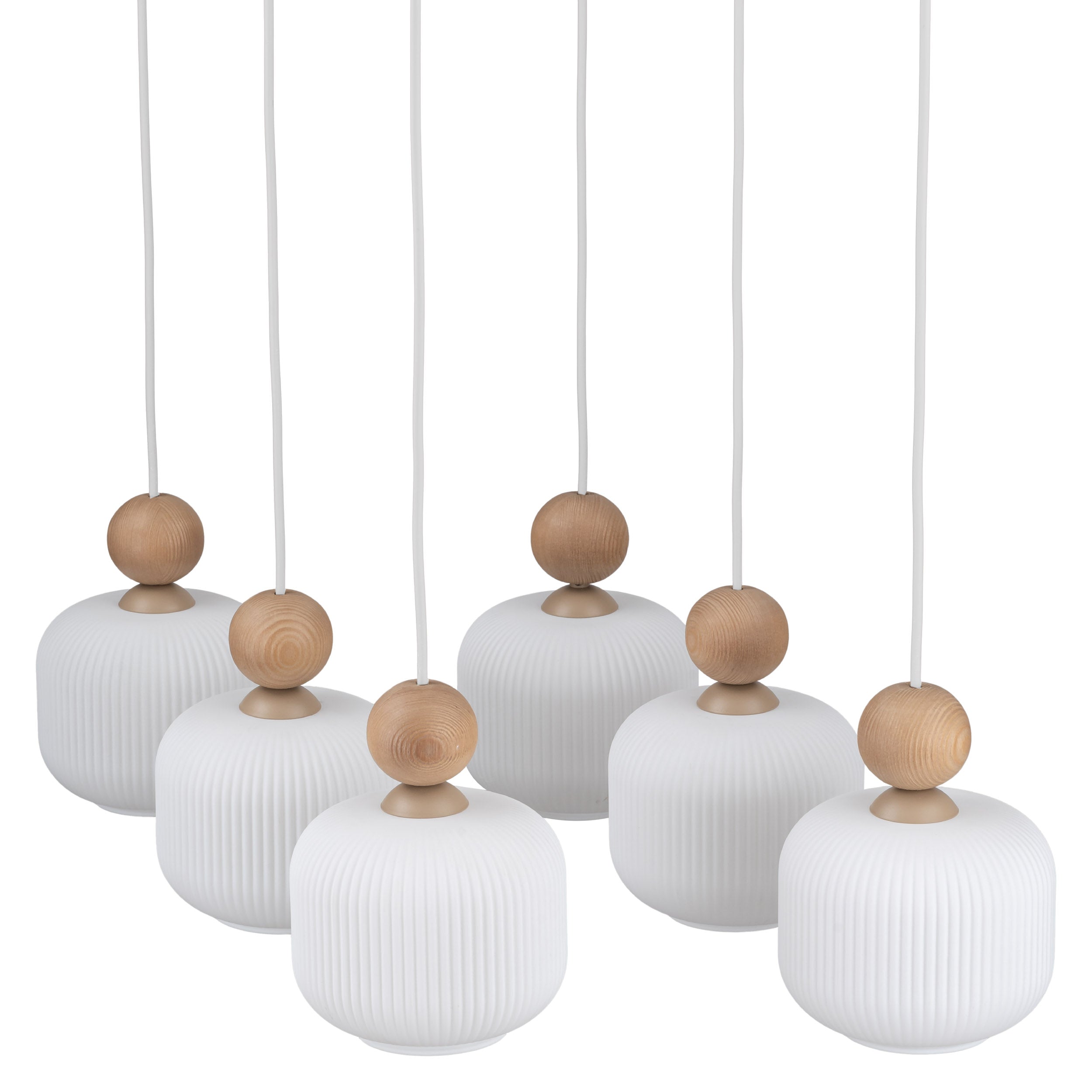 Ballo 6-Light Scandinavian Pendant Light for Dining Table & Kitchen Island