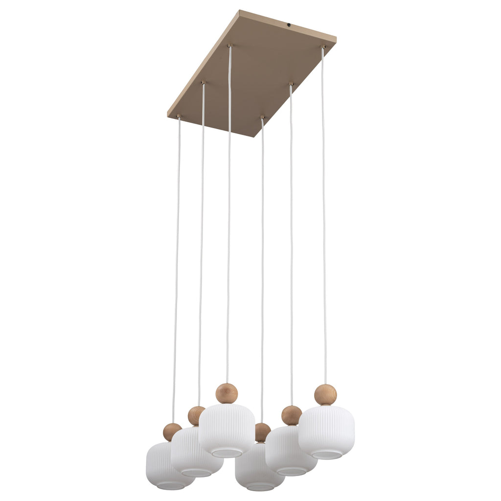 Ballo 6-Light Scandinavian Pendant Light for Dining Table & Kitchen Island