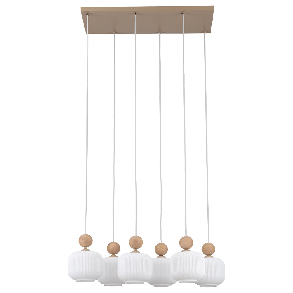 Ballo 6-Light Scandinavian Pendant Light for Dining Table & Kitchen Island