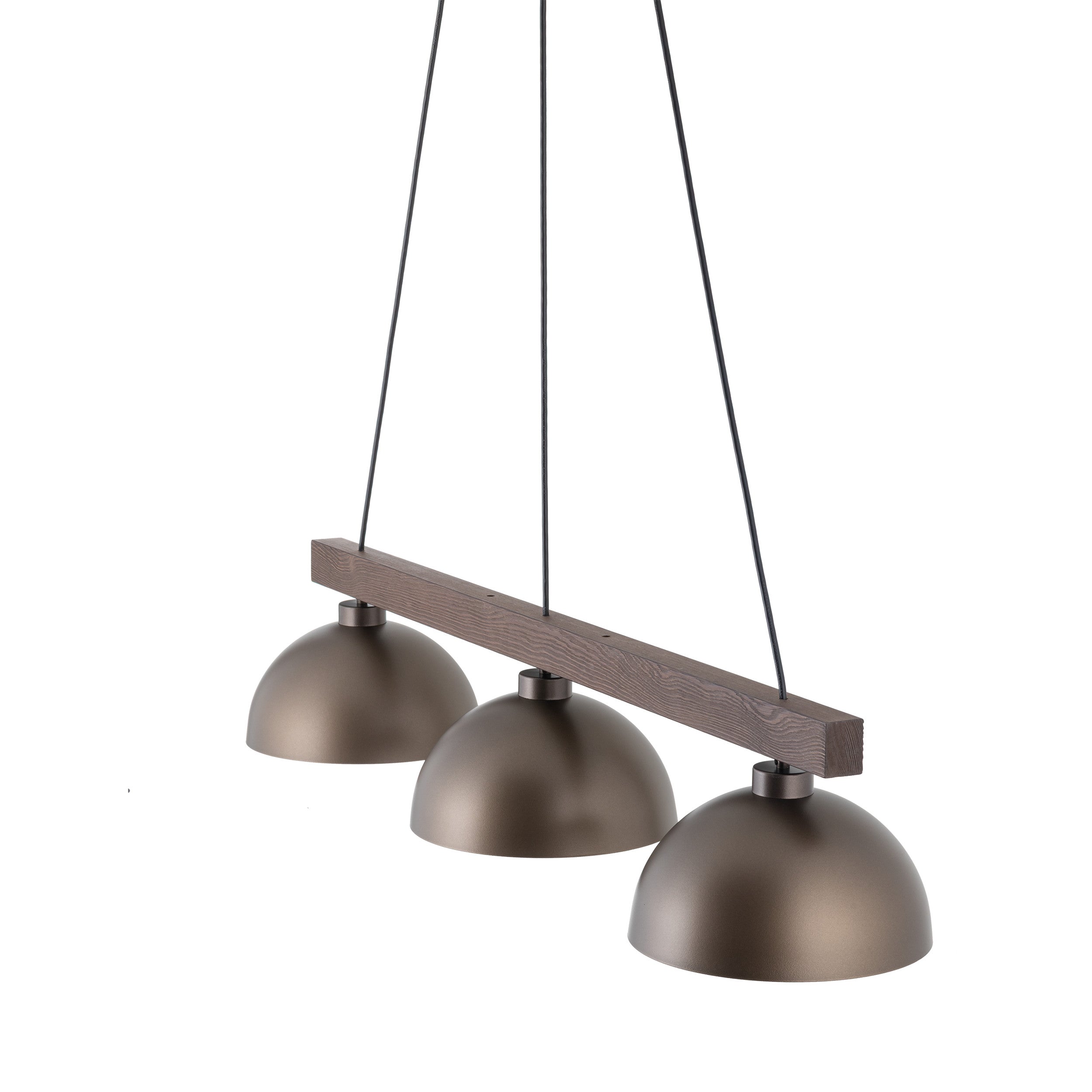 OSLO Brown Scandinavian 3-Light Pendant for Dining Table & Kitchen Island