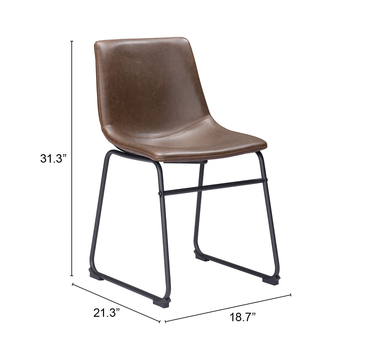 Zuo - Vintage Espresso Dining Chair