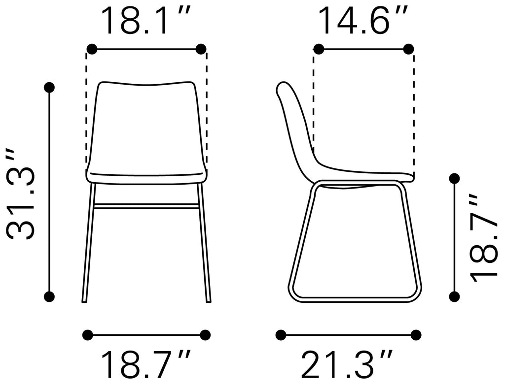 Zuo - Vintage Espresso Dining Chair