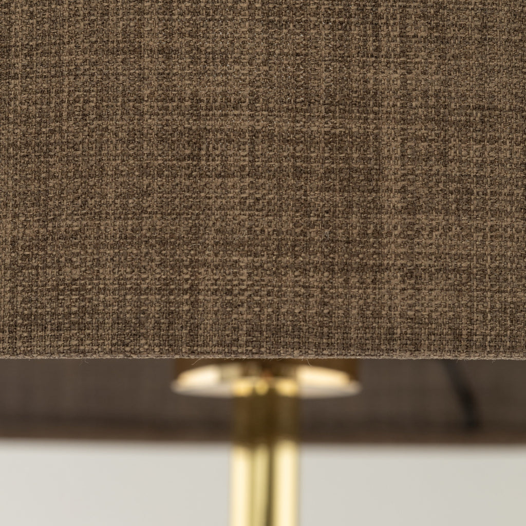 UMBERTO Brown Modern Floor Lamp for Living Room & Bedroom
