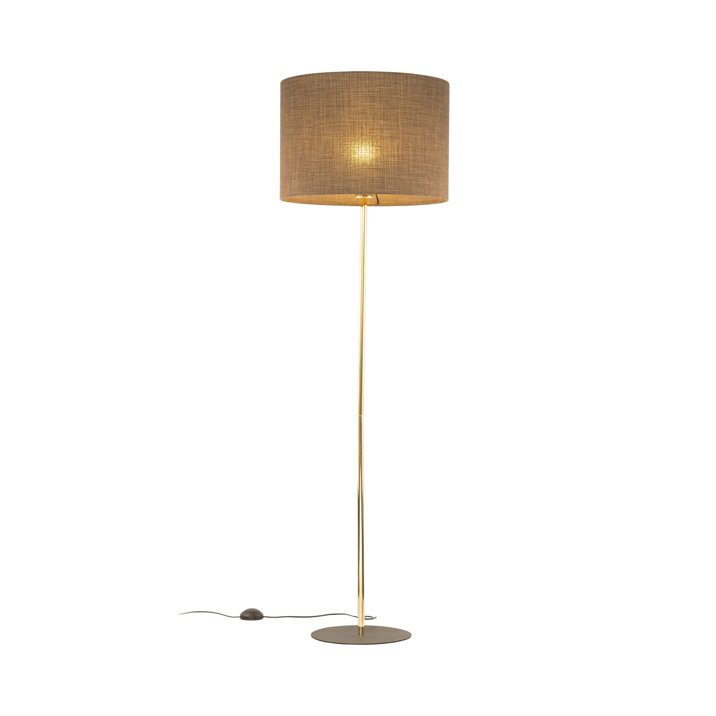 UMBERTO Brown Modern Floor Lamp for Living Room & Bedroom