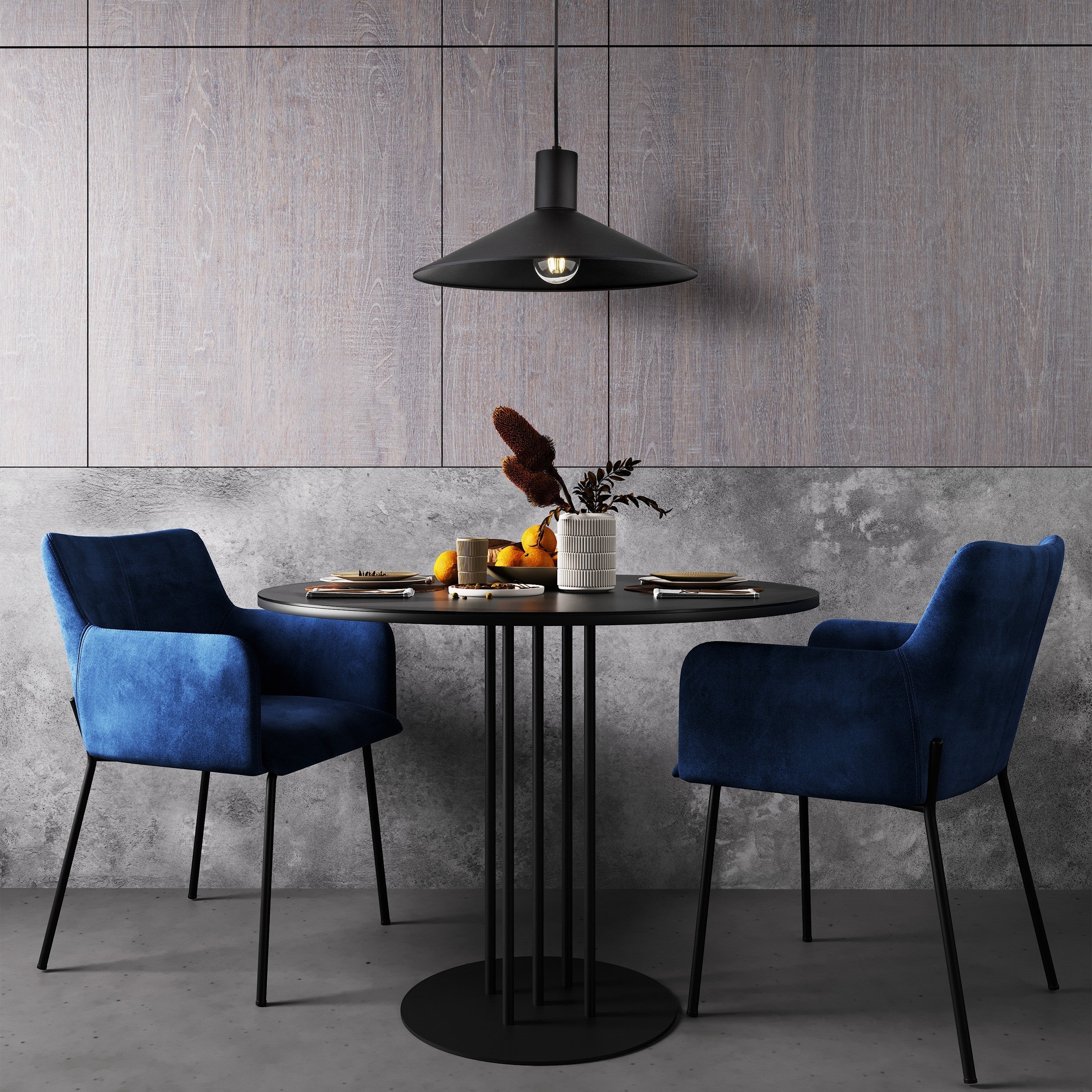 JUMP Black Industrial Pendant Light for Kitchen Island & Dining Table