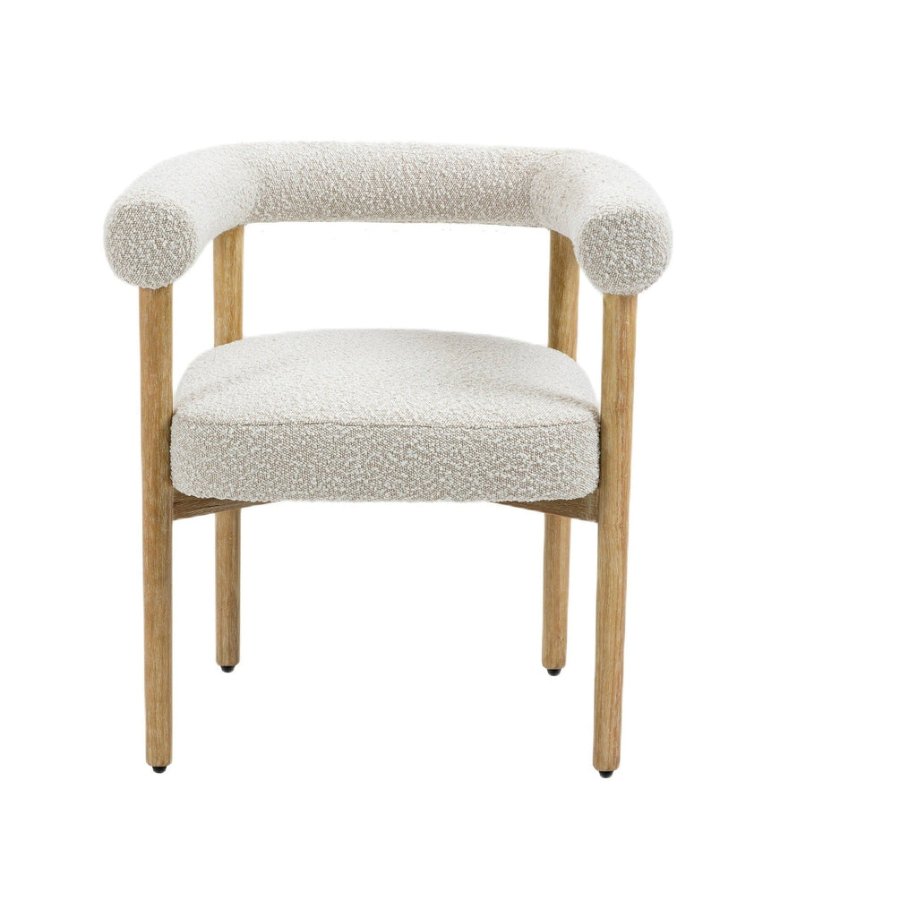 Svea Boucle Dining Chair - Cream