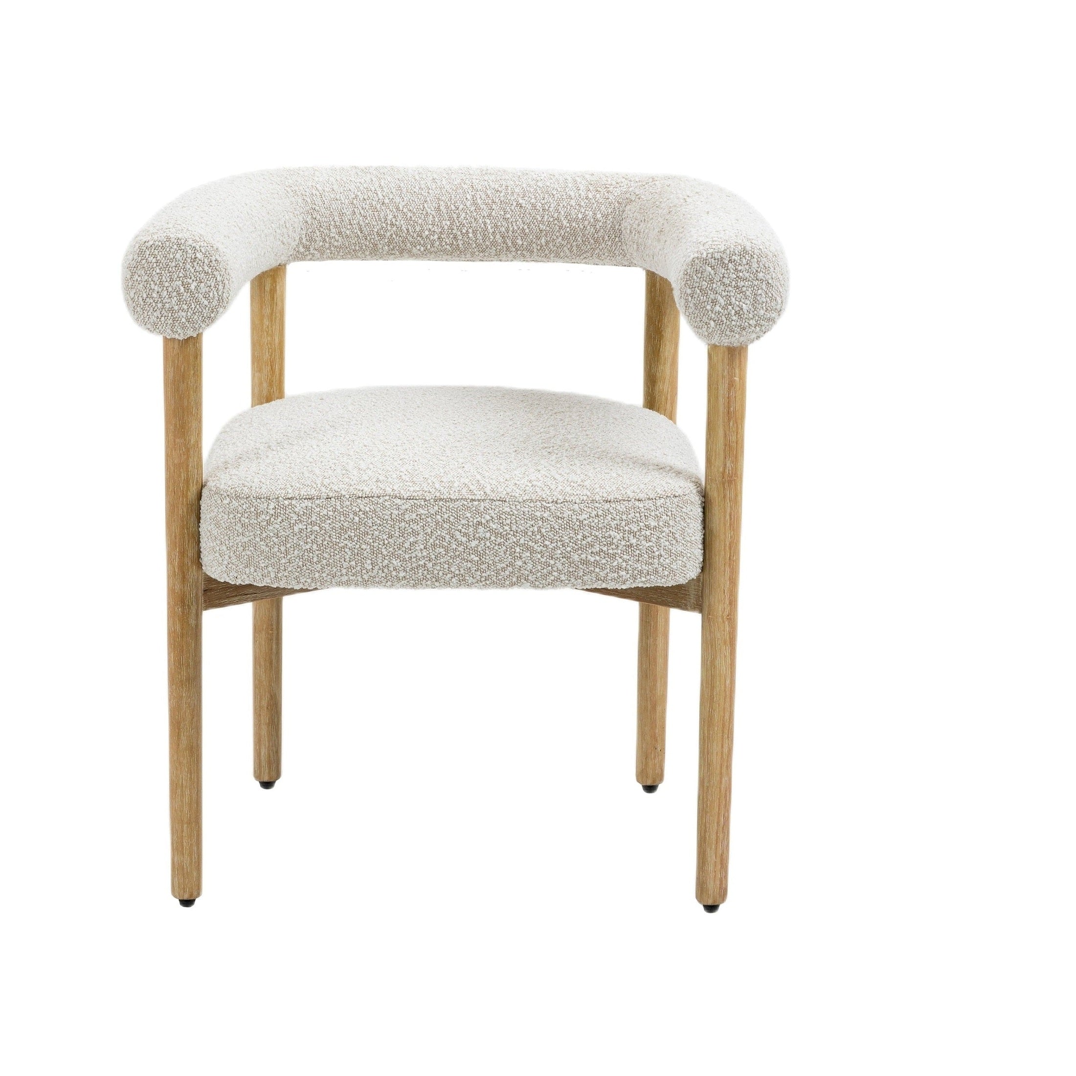 Svea Boucle Dining Chair - Cream