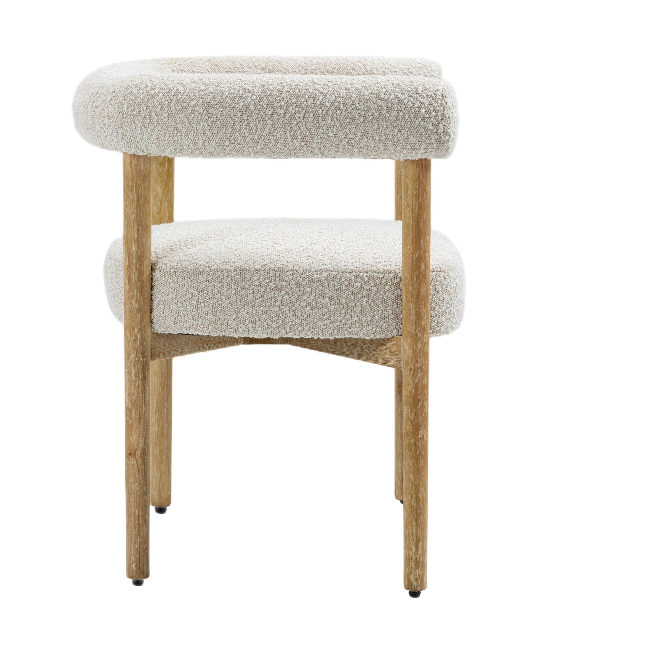 Svea Boucle Dining Chair - Cream