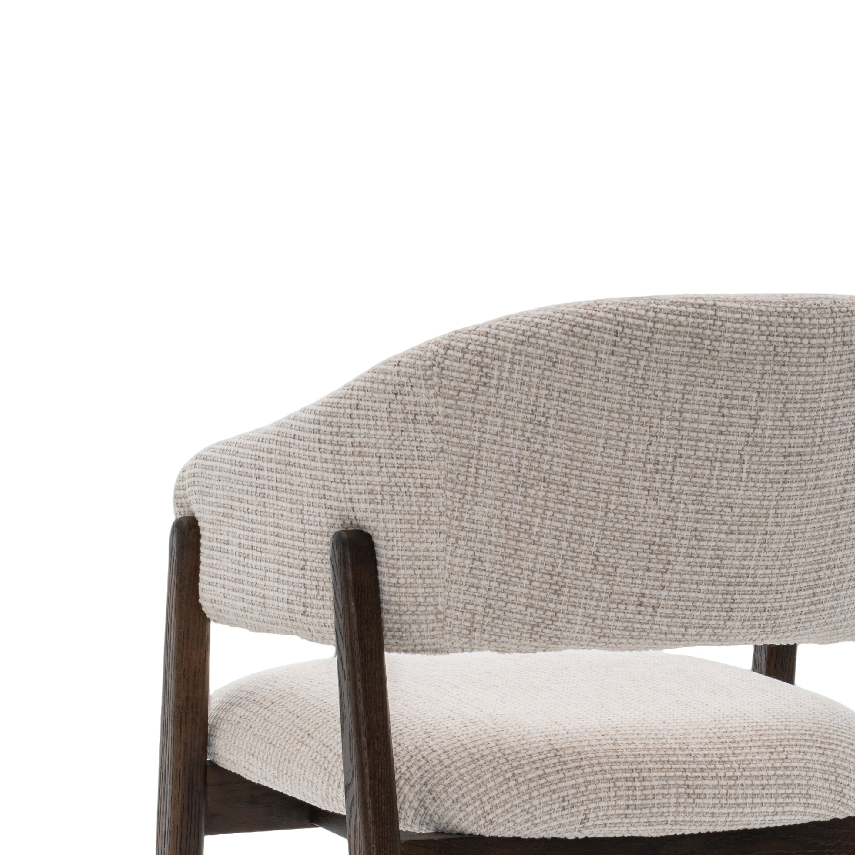 Fiol Dining Chair – Beige Upholstery & Dirty Oak Wood Frame