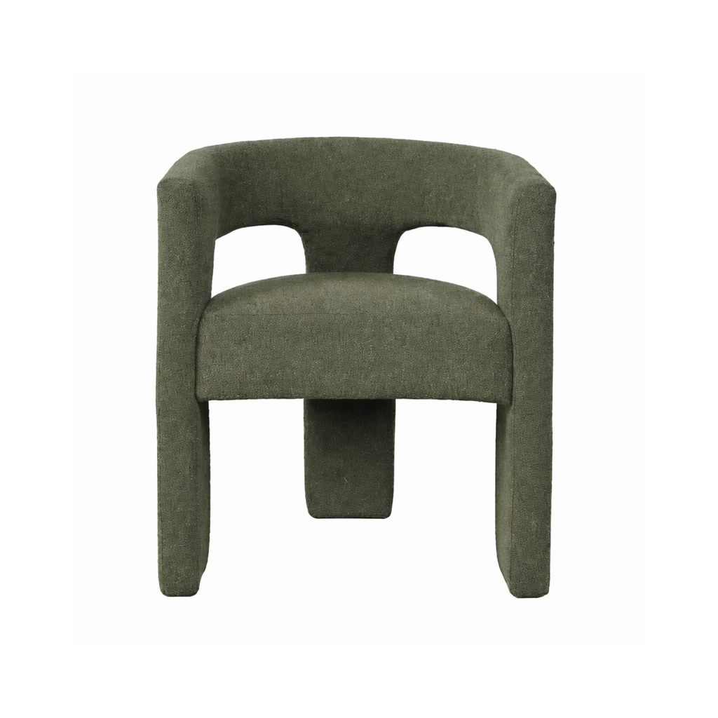 Sven Upholstered Dining Chair in Bouclé Fabric