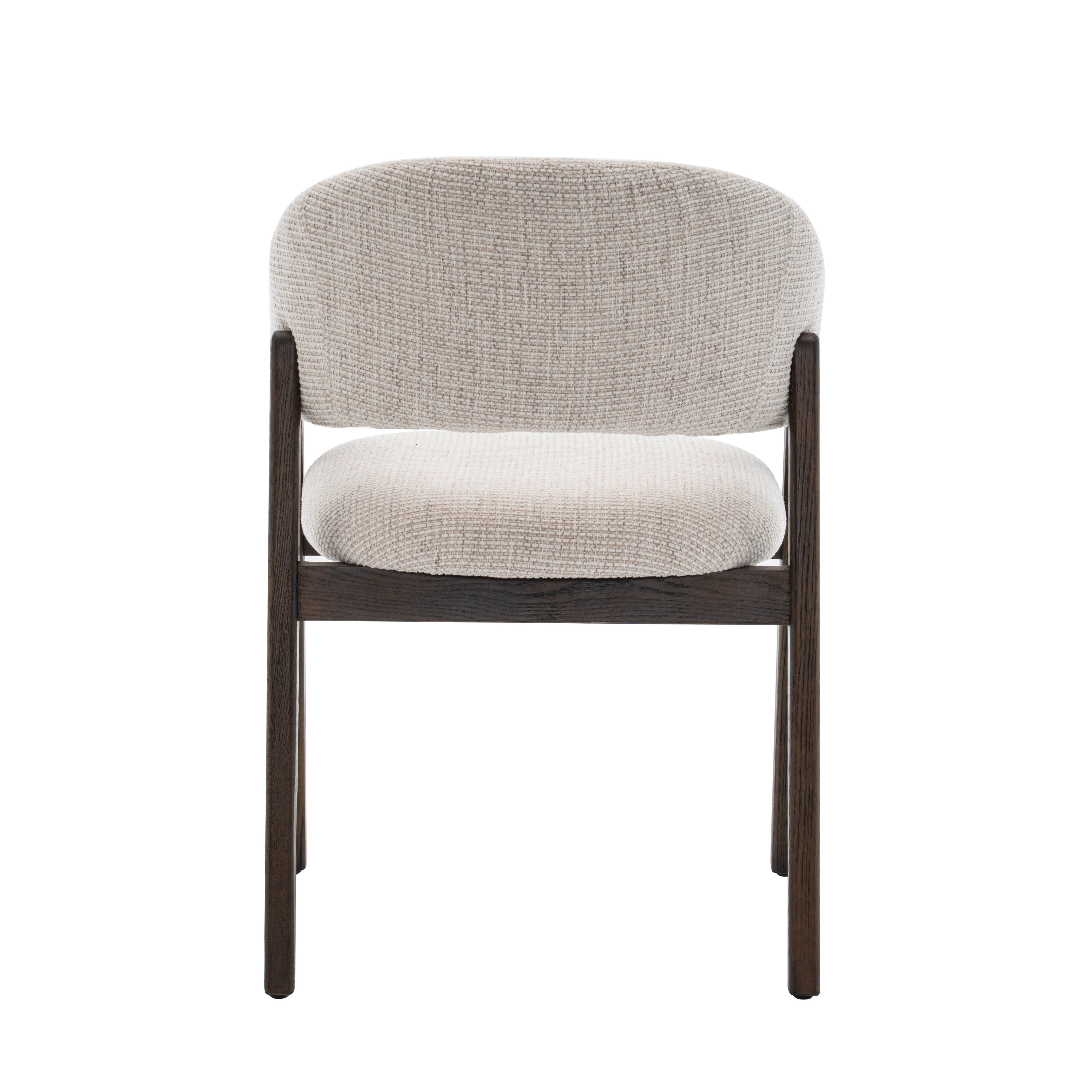 Fiol Dining Chair – Beige Upholstery & Dirty Oak Wood Frame