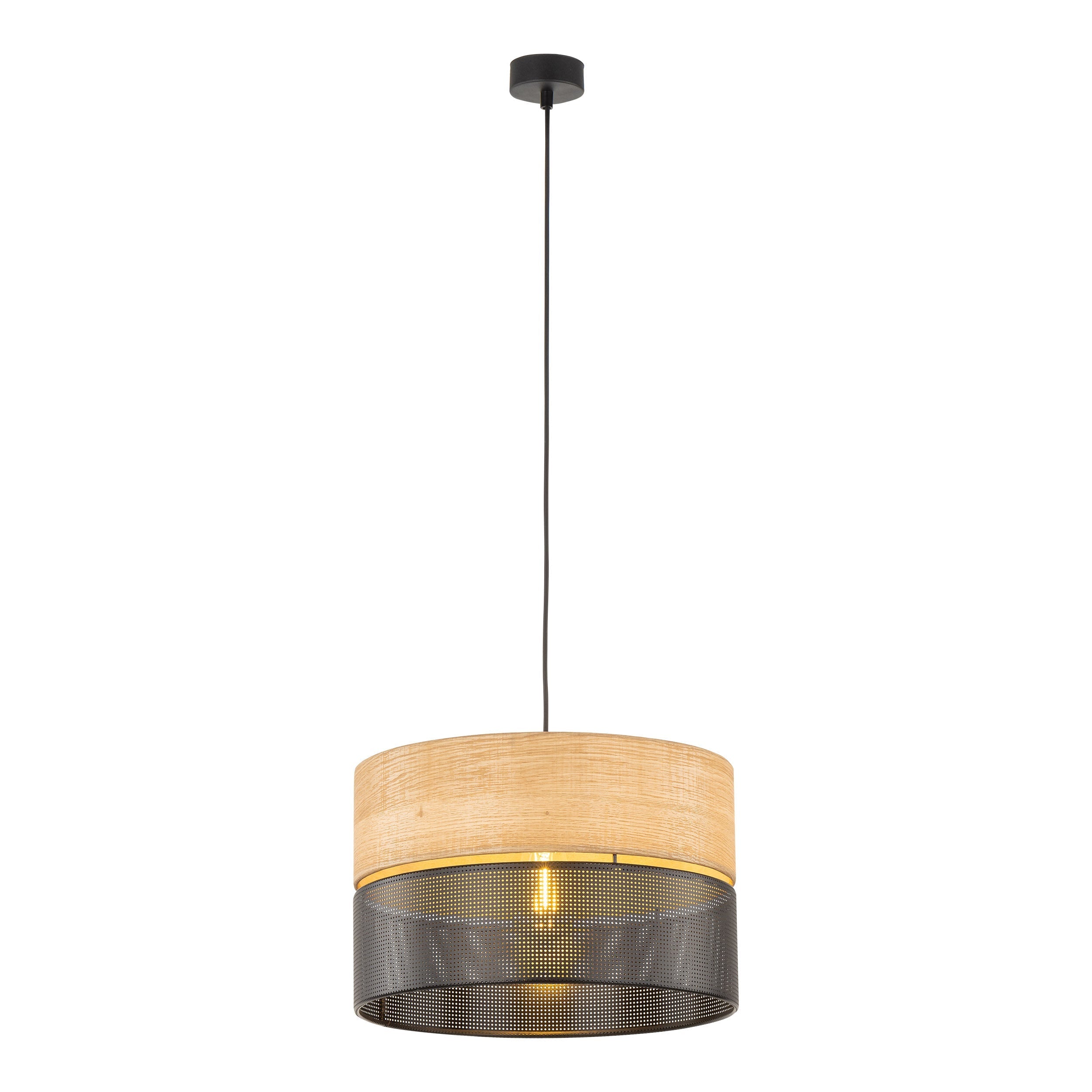 Nicol Scandinavian Drum Pendant Light for Dining Room & Bedroom