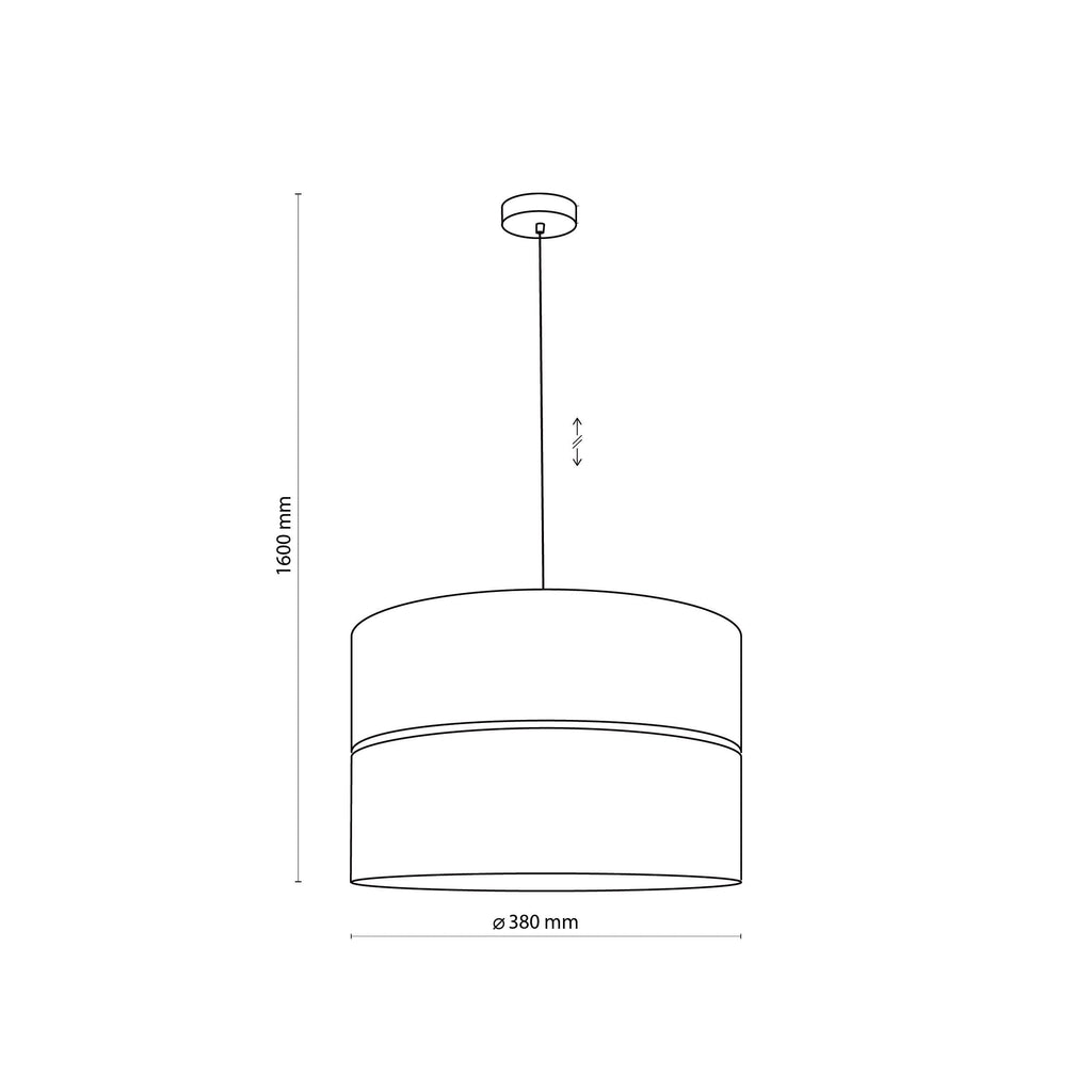 Nicol Scandinavian Drum Pendant Light for Dining Room & Bedroom