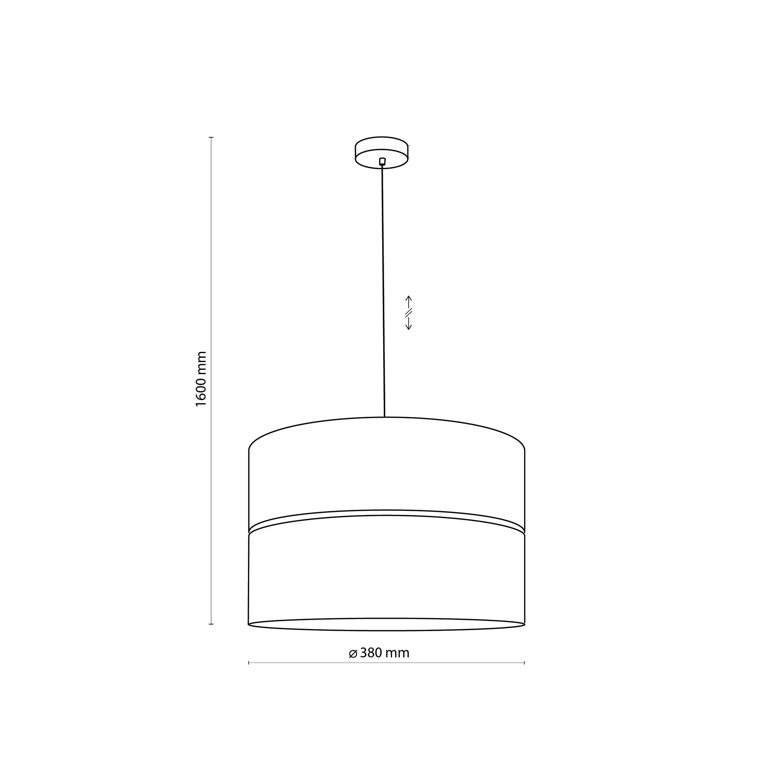 Nicol Scandinavian Drum Pendant Light for Dining Room & Bedroom