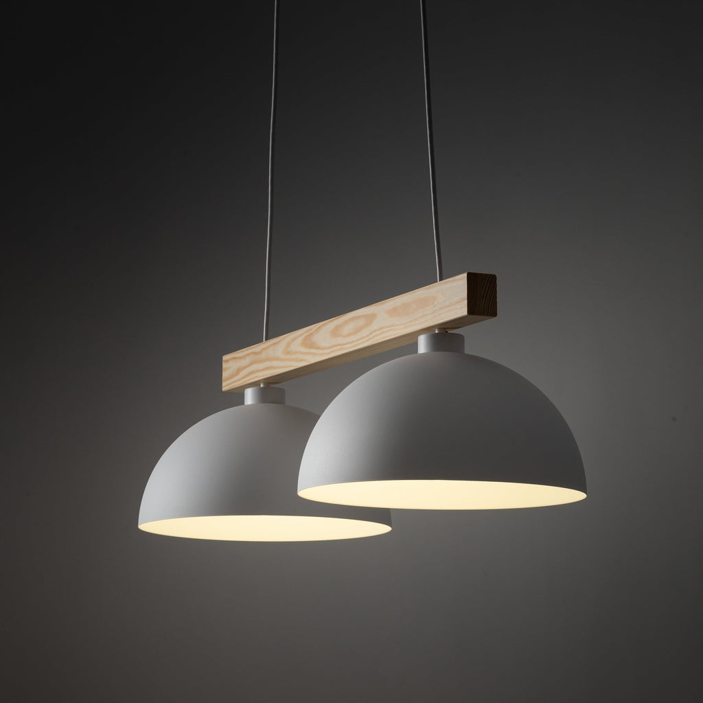 OSLO White Scandinavian Pendant Light for Kitchen Island & Dining