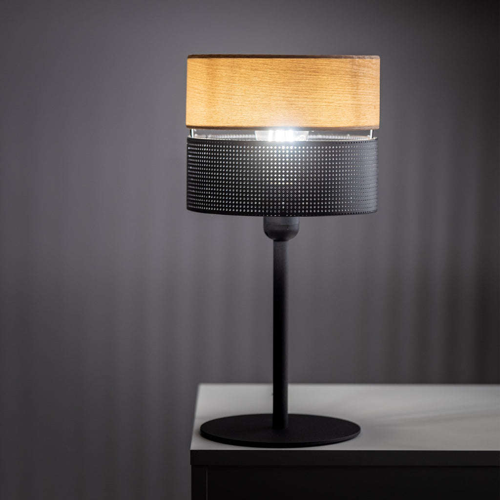 NICOL Scandinavian Table Lamp for Bedroom & Nightstand