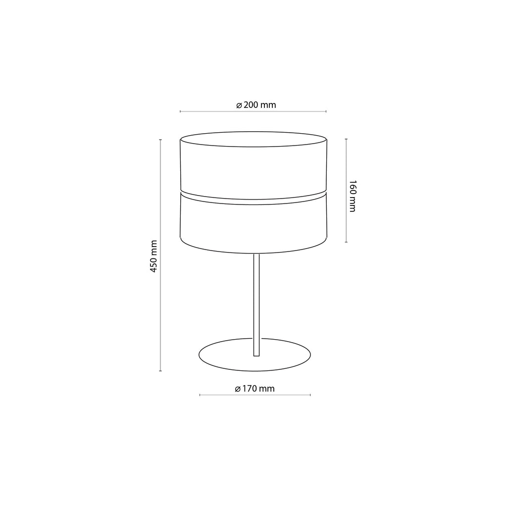 NICOL Scandinavian Table Lamp for Bedroom & Nightstand