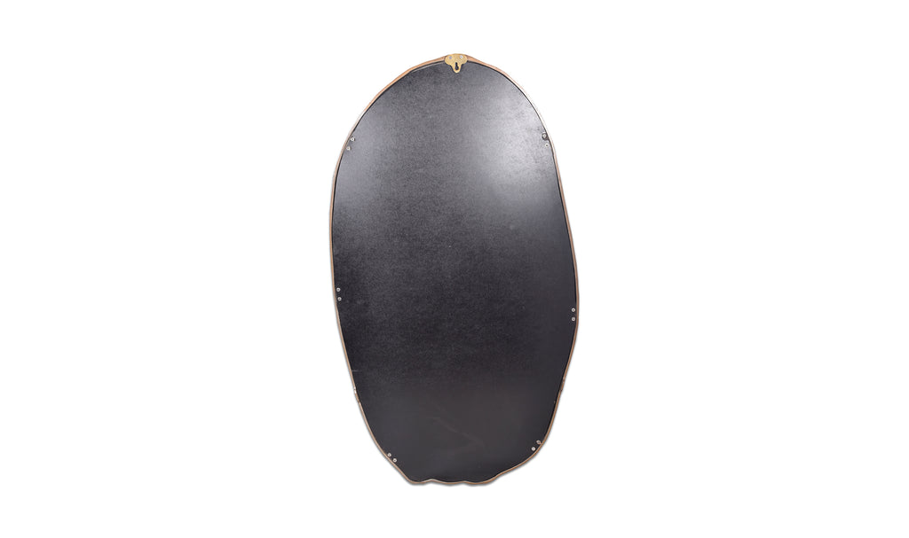 Foundry Oval Mirror Gold