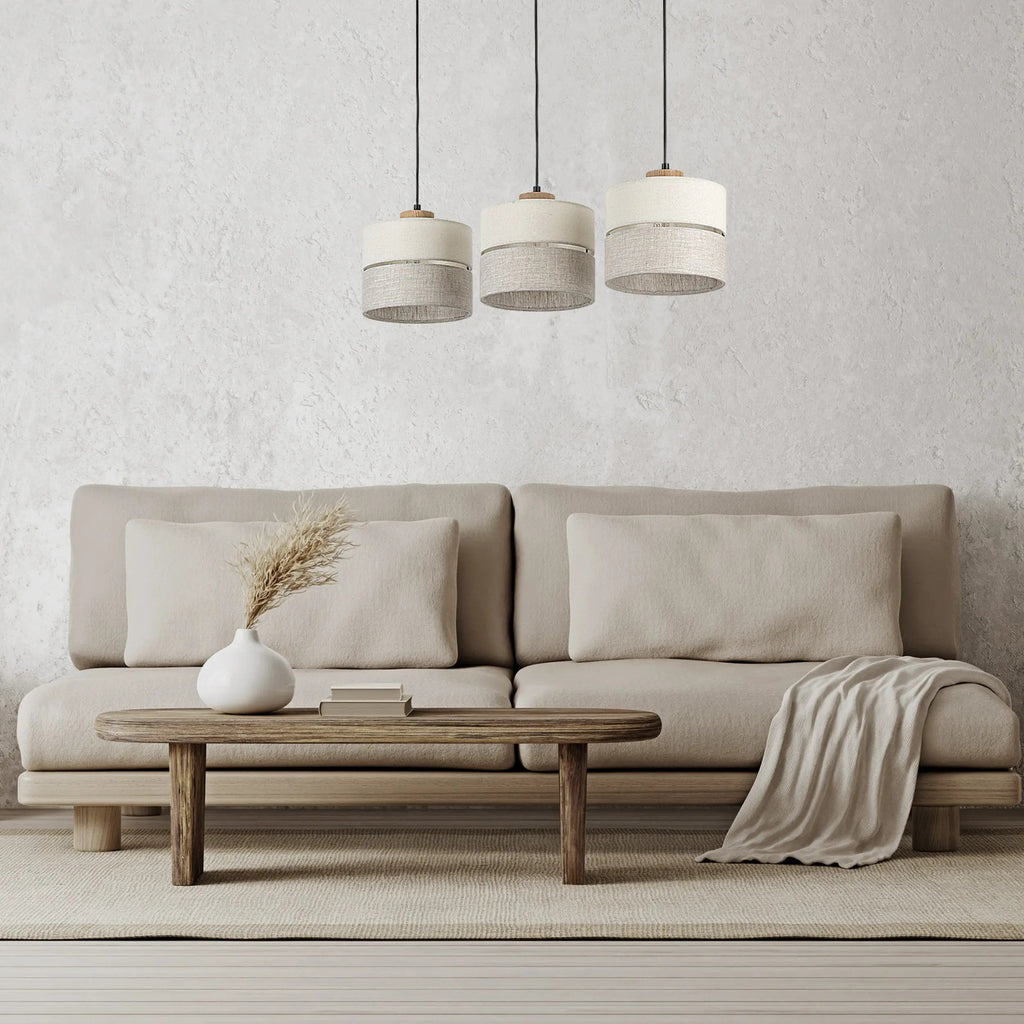 Eco Scandinavian 3-Light Pendant for Kitchen Island & Dining Table