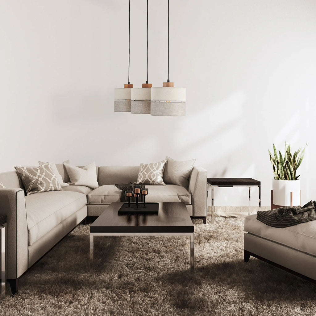 Eco Scandinavian 3-Light Pendant for Kitchen Island & Dining Table