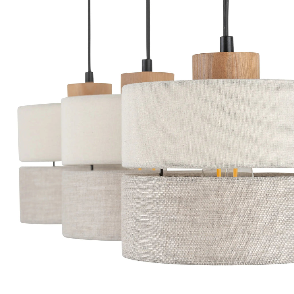 Eco Scandinavian 3-Light Pendant for Kitchen Island & Dining Table