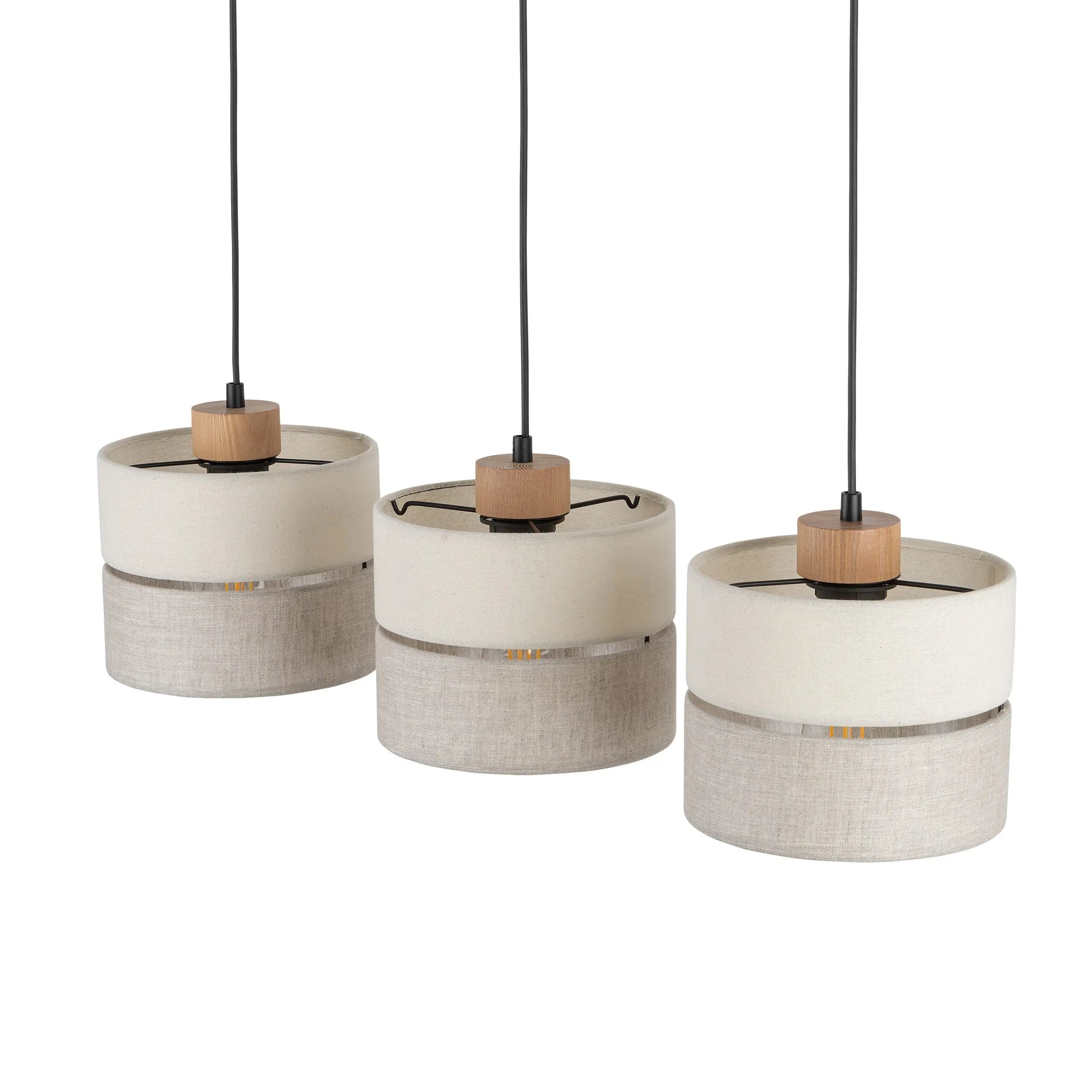Eco Scandinavian 3-Light Pendant for Kitchen Island & Dining Table