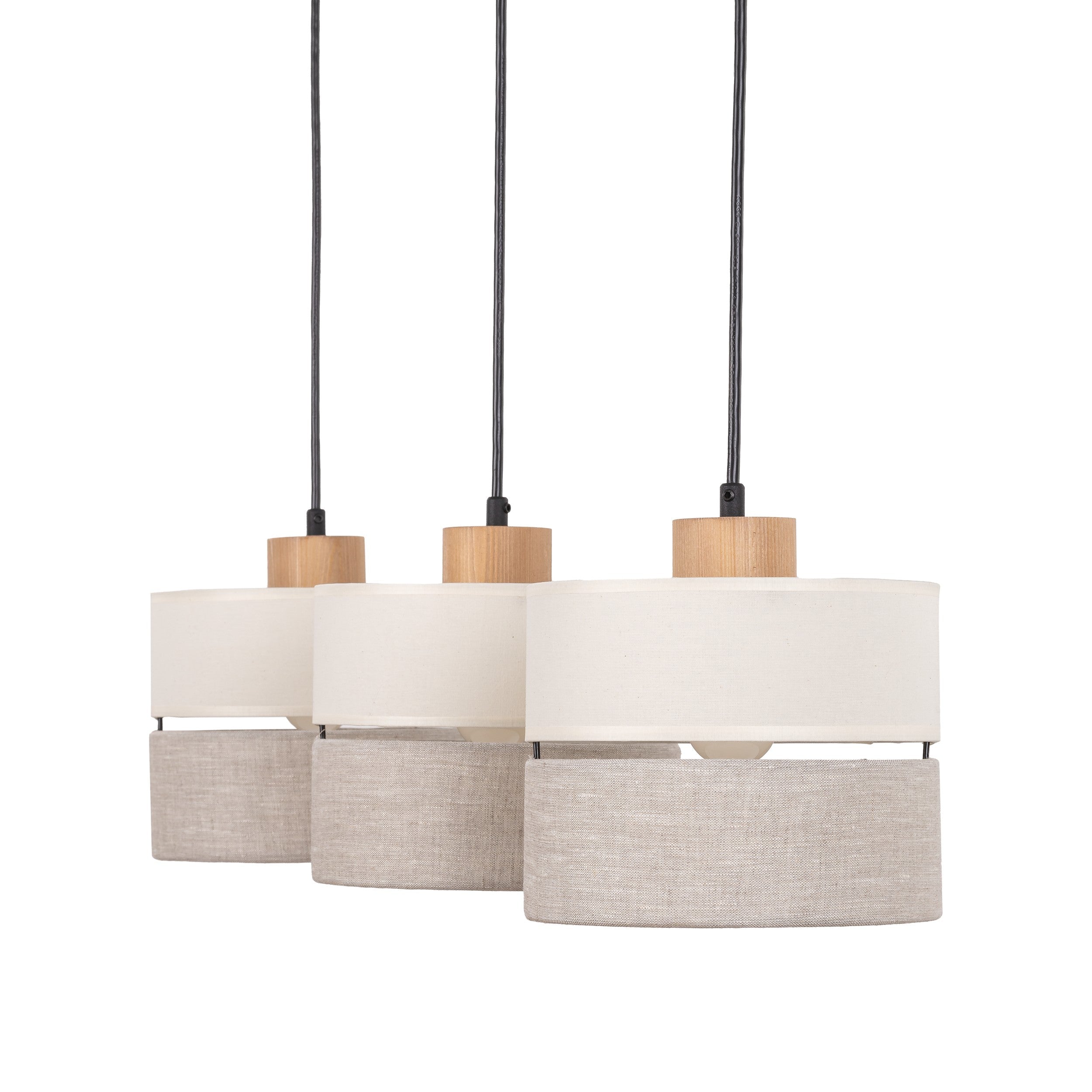 Eco Scandinavian 3-Light Pendant for Kitchen Island & Dining Table