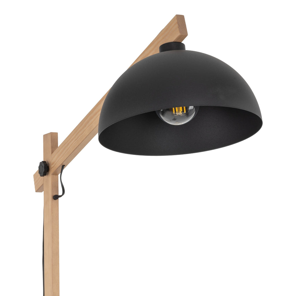 OSLO Black Scandinavian Floor Lamp for Living Room, Bedroom & Office – Modern Minimalist Lighting