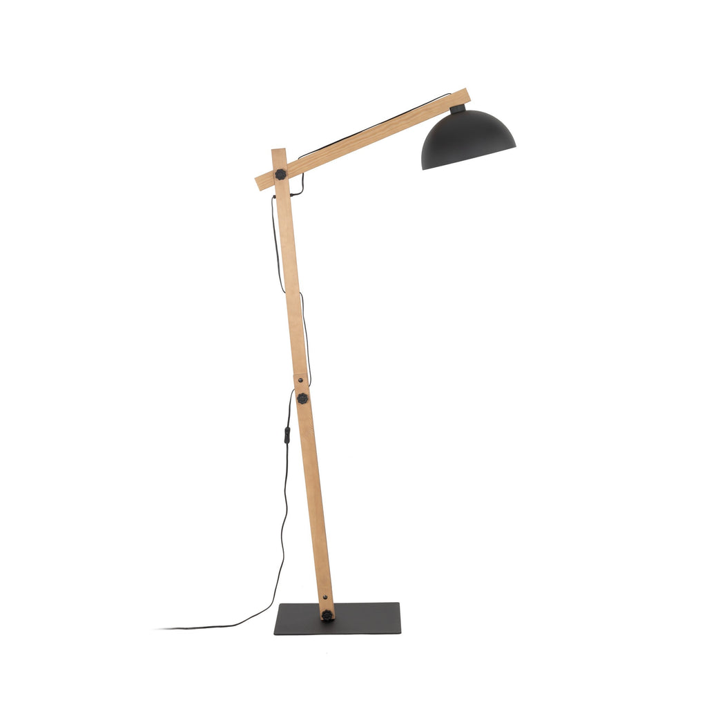 OSLO Black Scandinavian Floor Lamp for Living Room, Bedroom & Office – Modern Minimalist Lighting