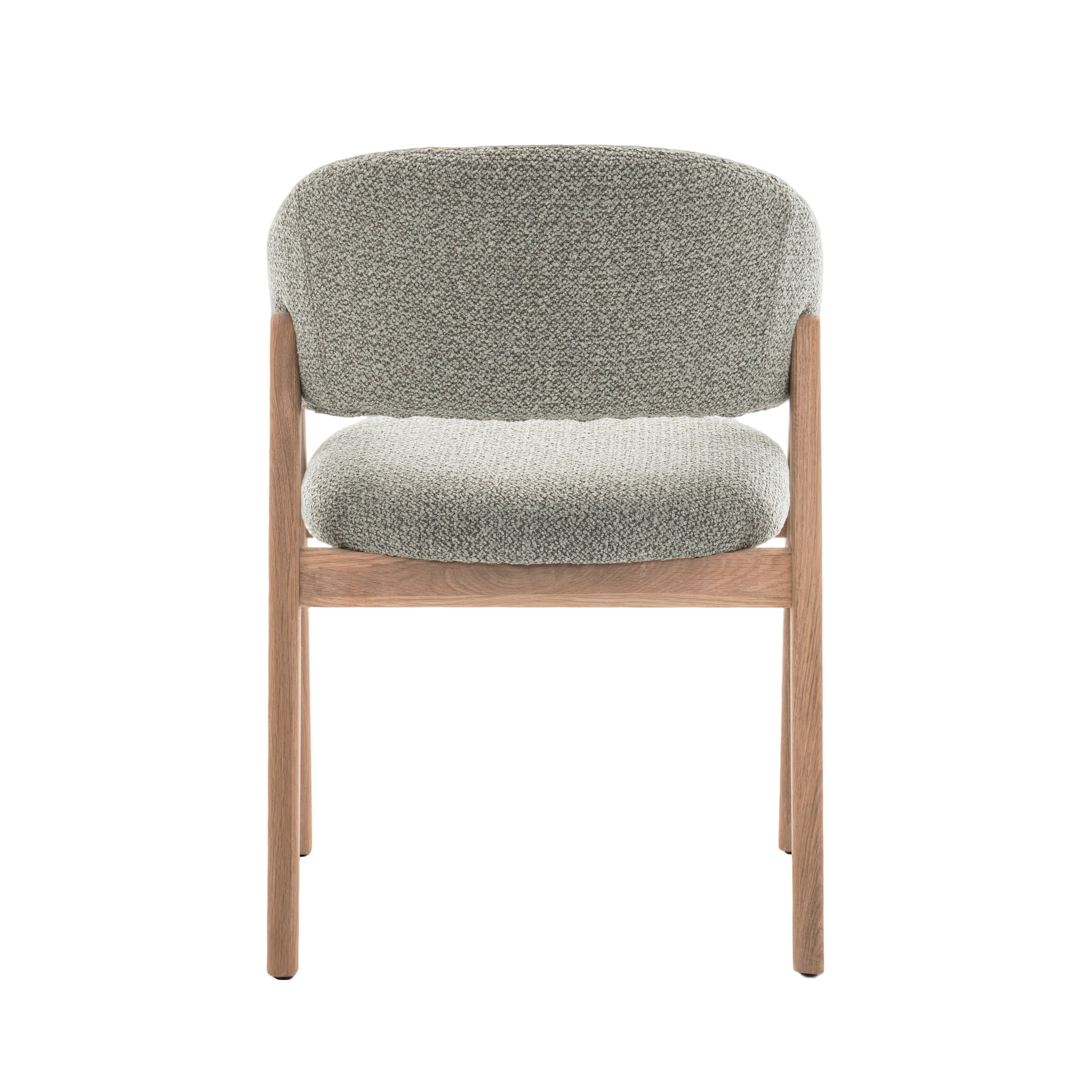 Fiol Dining Chair – Mint Green Upholstery & Natural Wood Frame