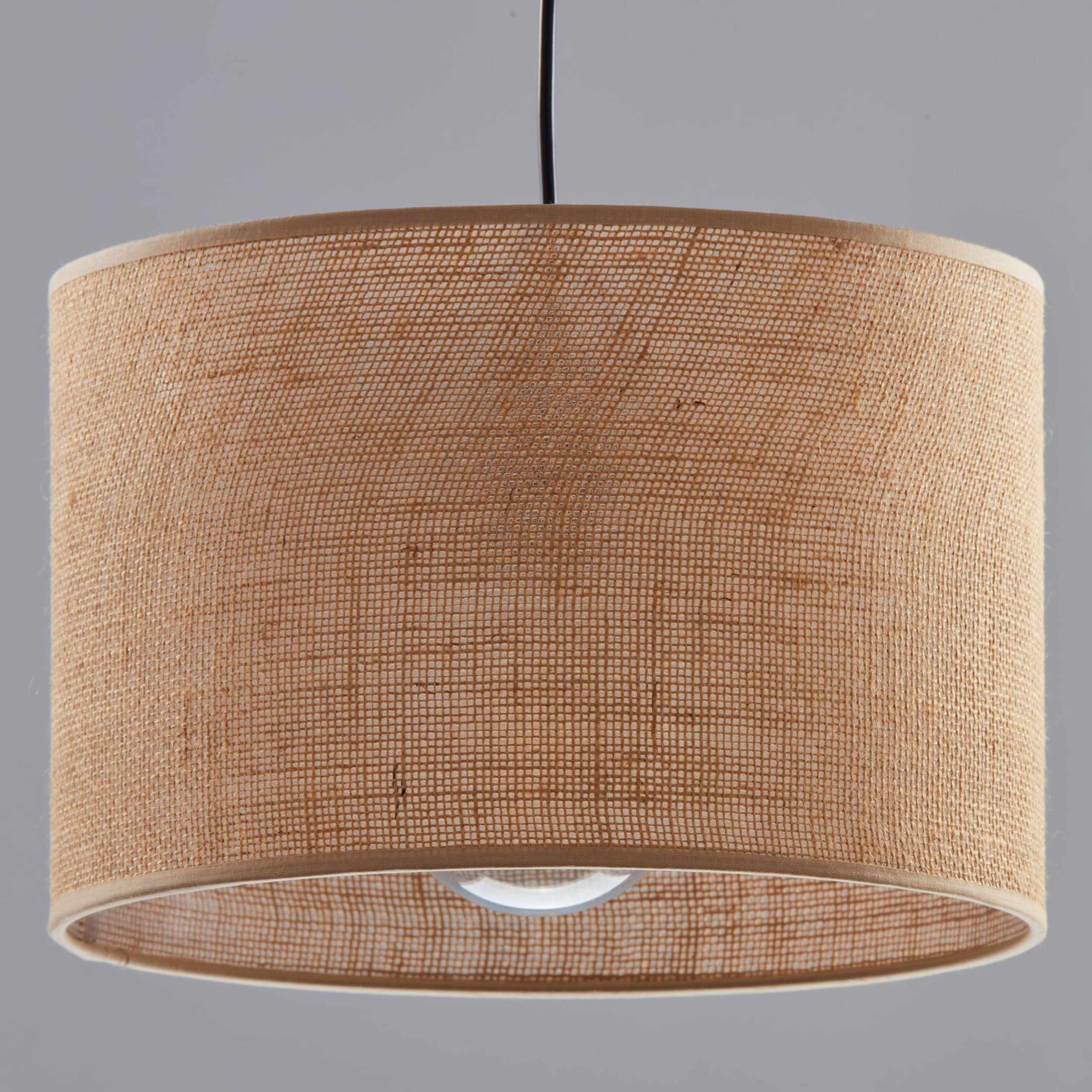 JUTE Natural Woven Pendant Light for Dining Room, Bedroom & Warm Scandinavian Interiors