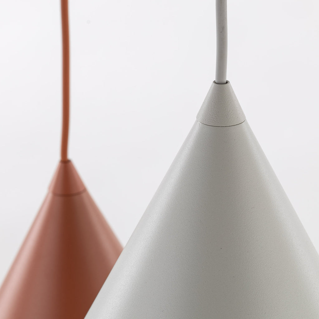 CONO Mix 3-Light Steel Cone Pendant for Kitchen Island & Dining Table