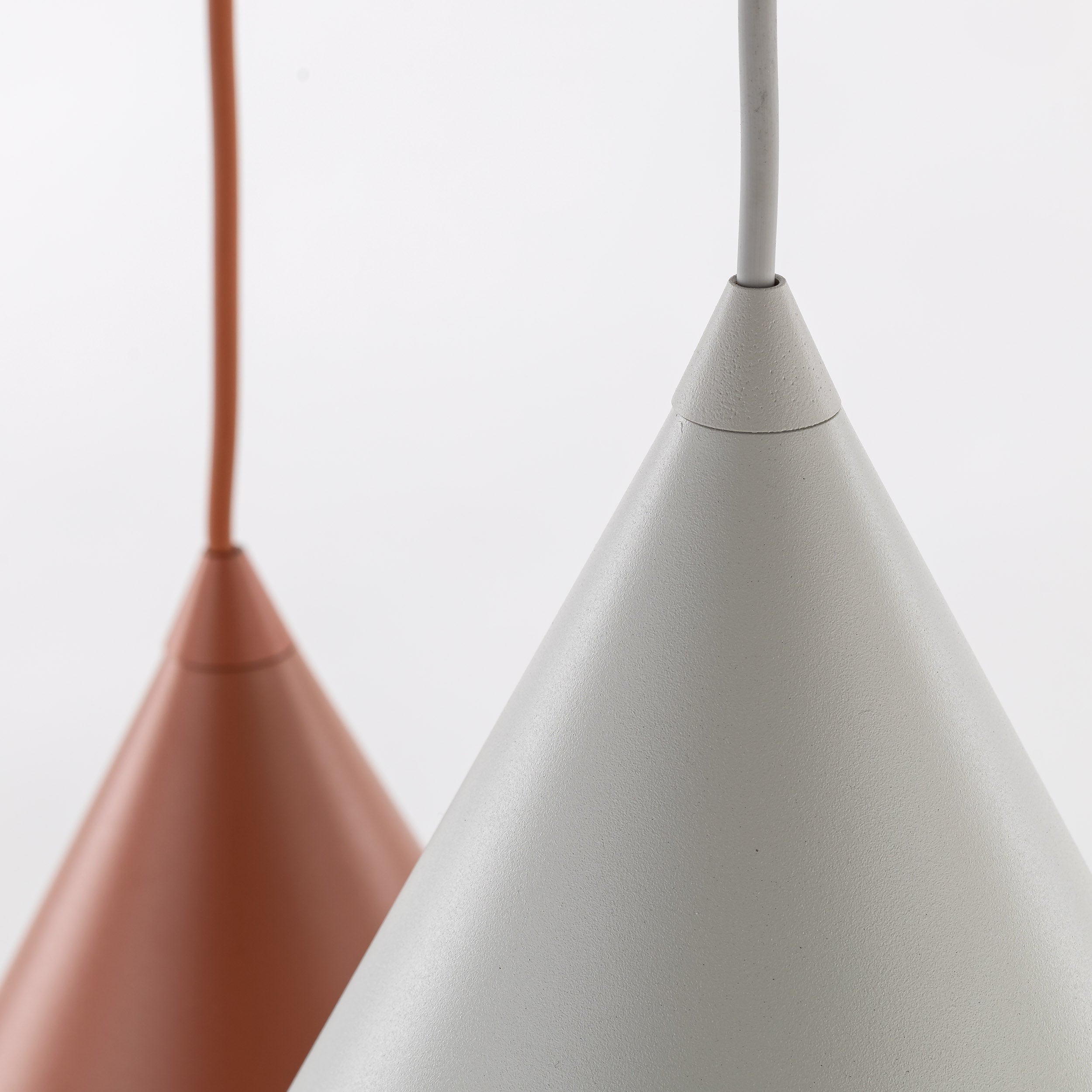 CONO Mix 3-Light Steel Cone Pendant for Kitchen Island & Dining Table