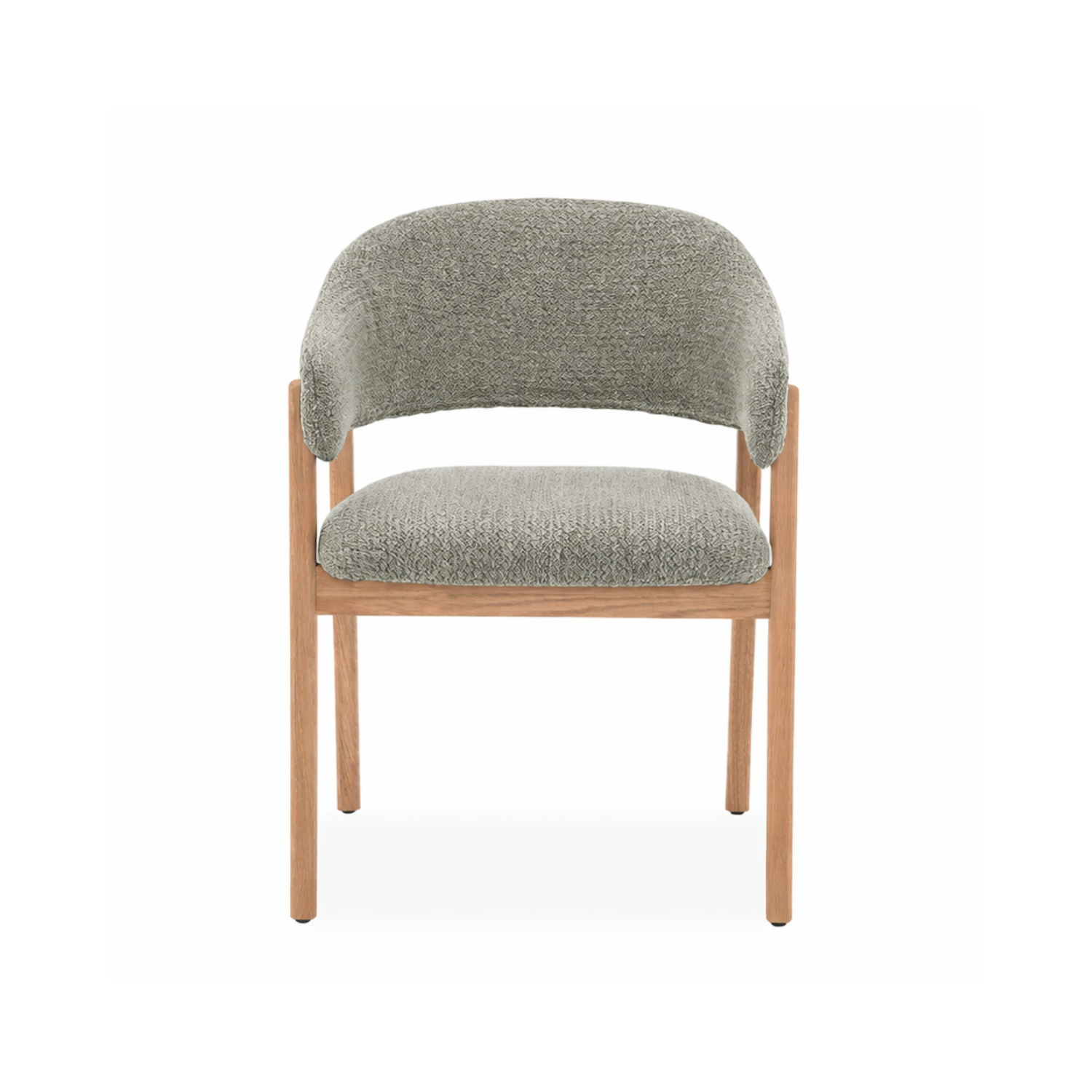 Fiol Dining Chair – Mint Green Upholstery & Natural Wood Frame