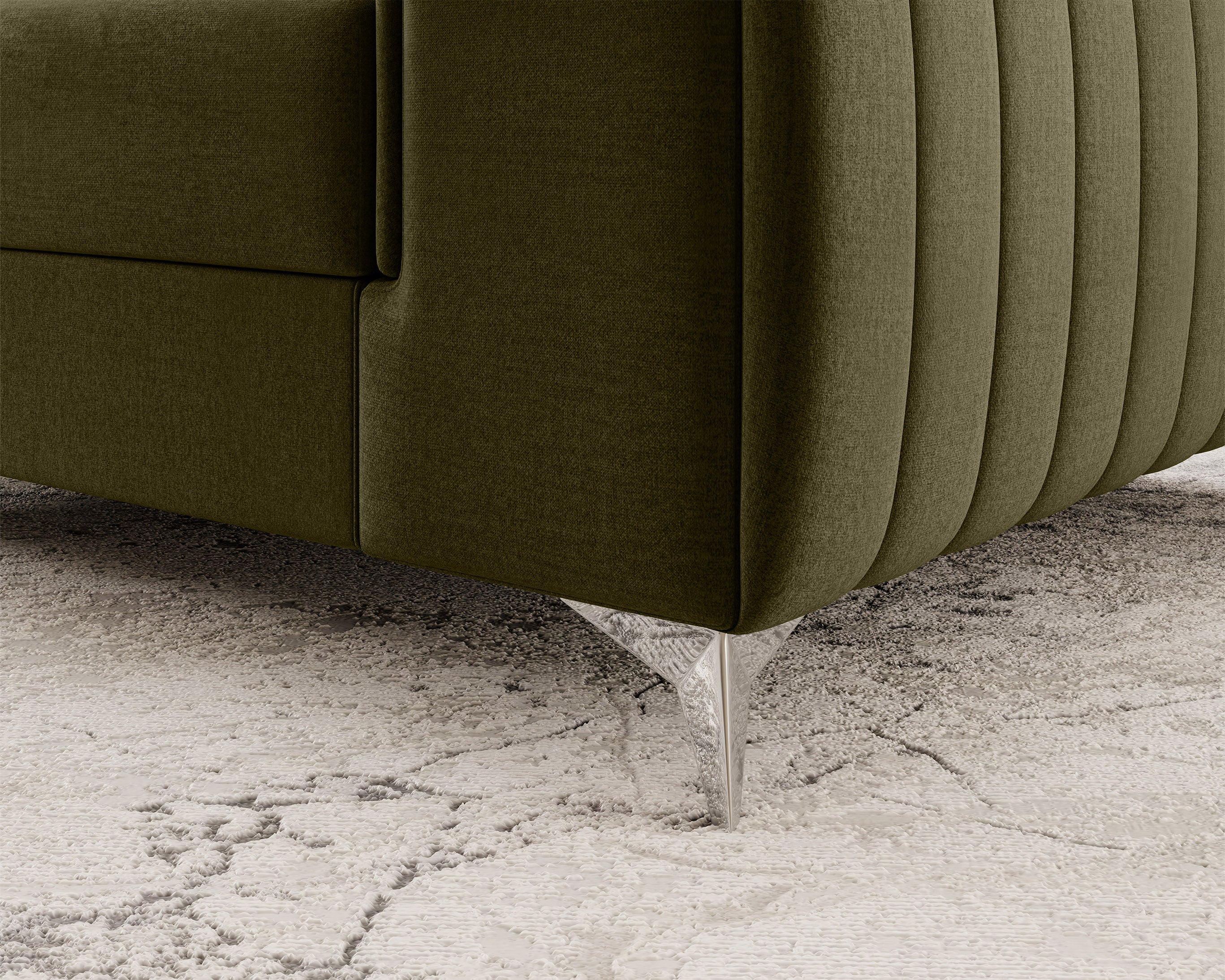 Laurence Modern Accent Chair - Olive Green