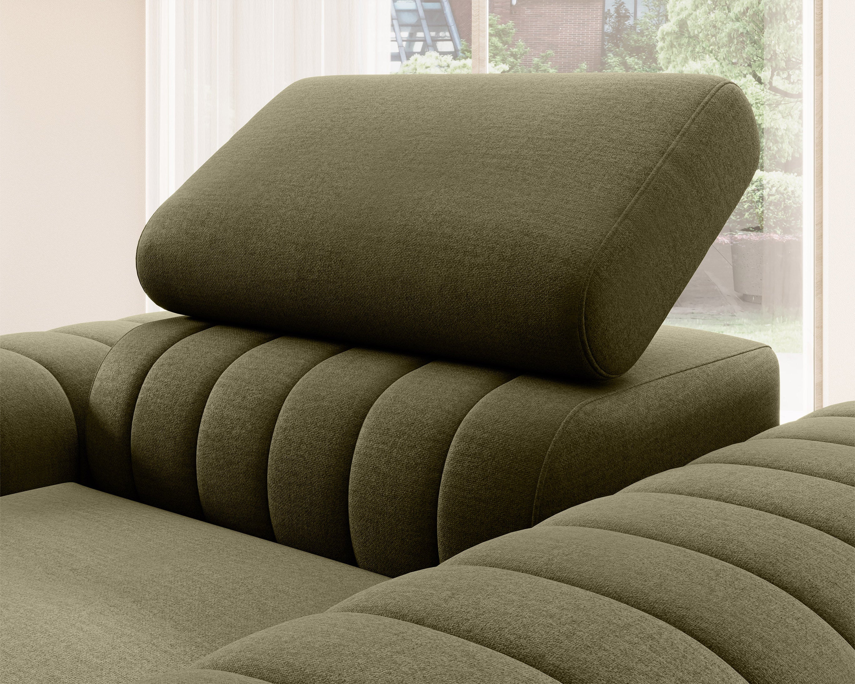 Laurence Modern Accent Chair - Olive Green