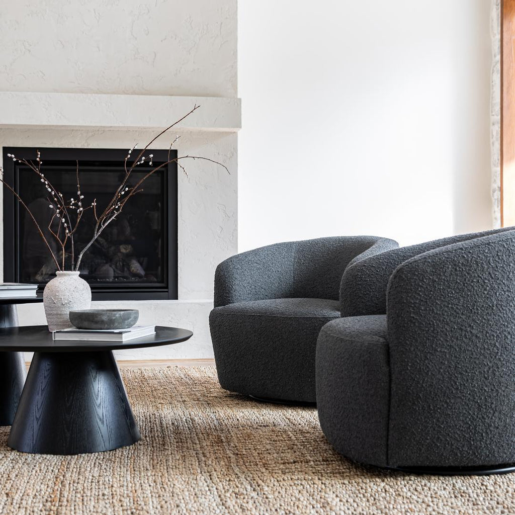 Fete Side Table - Smoked Black