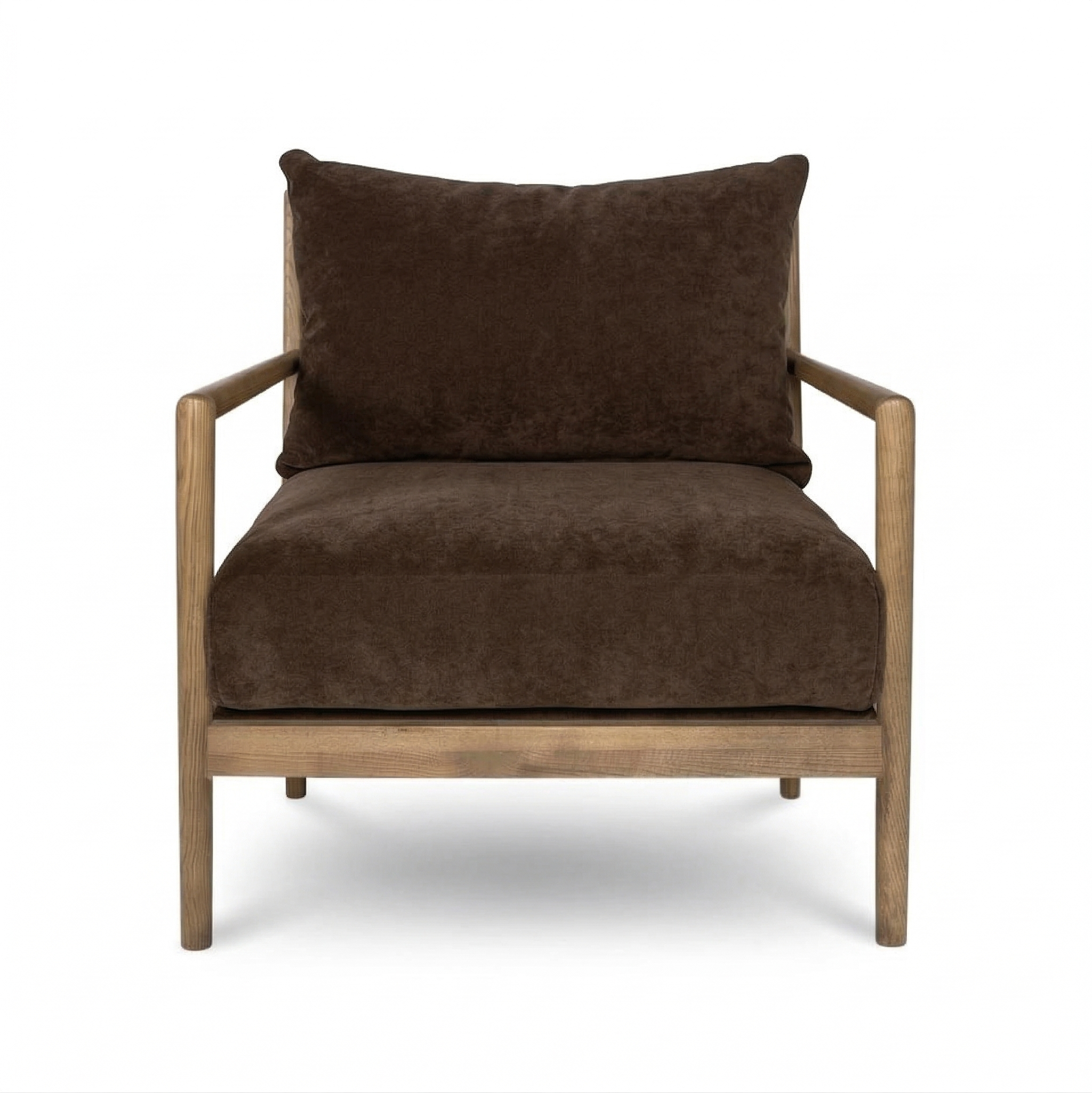 Brit Accent Chair - Velvet Coffee