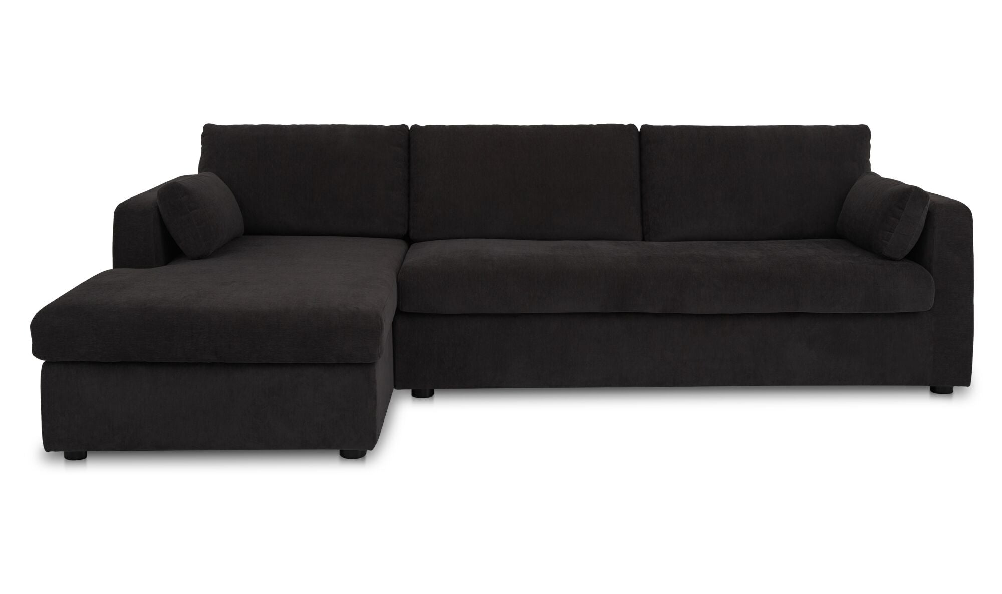 Burrow Sleeper Sectional With Storage Chaise Black Left