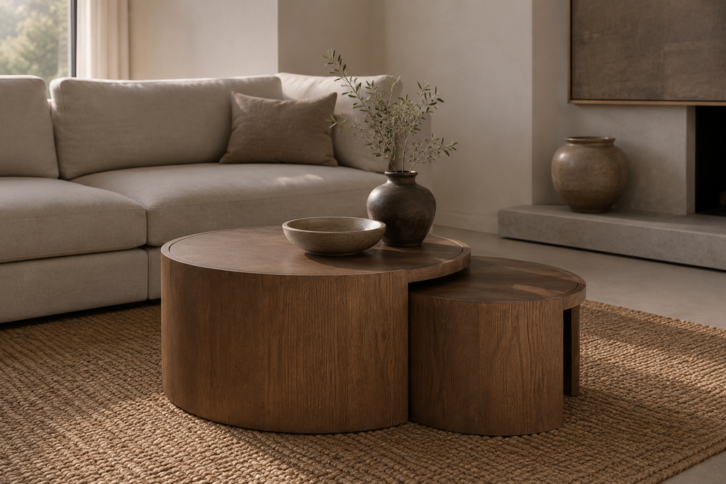 Forma Nesting Coffee Tables (Set of 2) - Smoked Chestnut