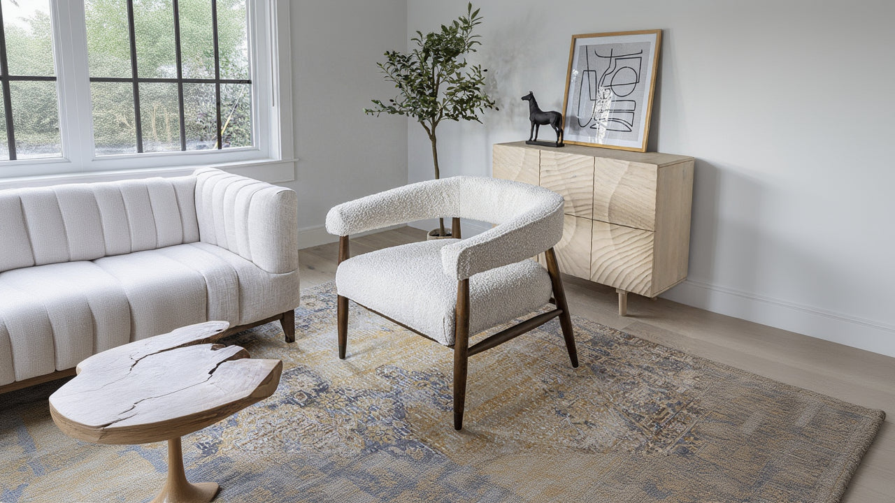 Everest Chair - Cream Boucle