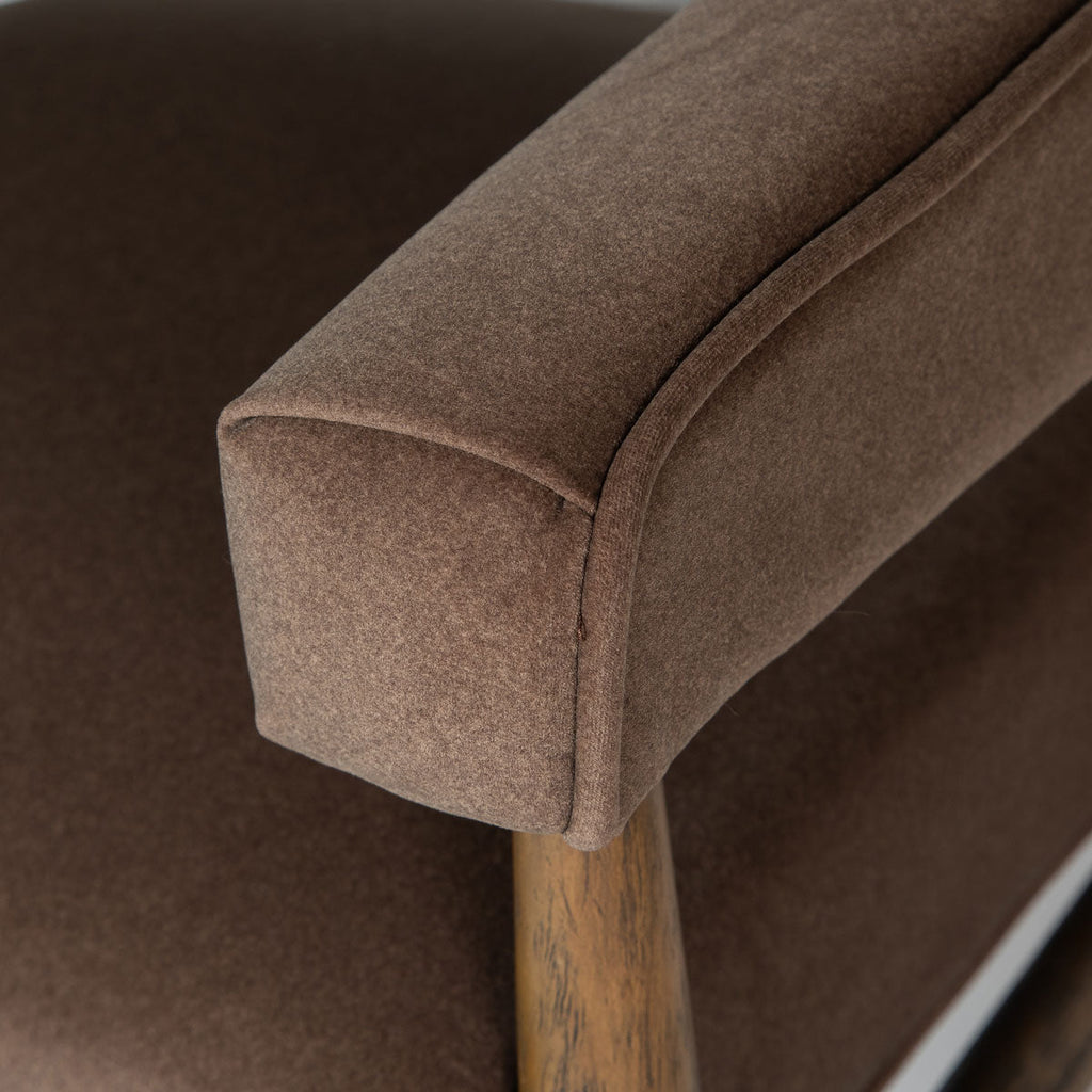 Everest Chair - Dark Base - Velvet Coffee